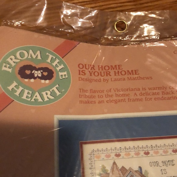 Vintage From the Heart - Our Home Is Your Home Counted Cross Stitch 1991 - Picture 2 of 4